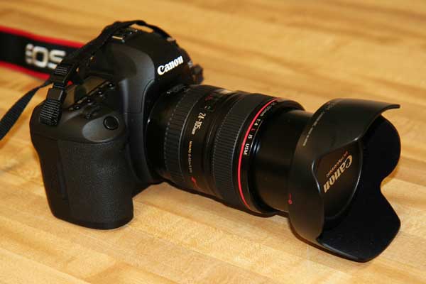 Here's a more angular view.  The lens is an EF 24 - 105mm F4 lenze with built in image stabilizer.